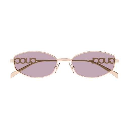 GUCCI METAL VIOLET OVAL FULL SUNGLASS