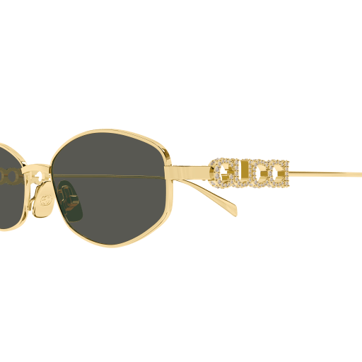 GUCCI METAL OVAL GOLD FULL SUNGLASS