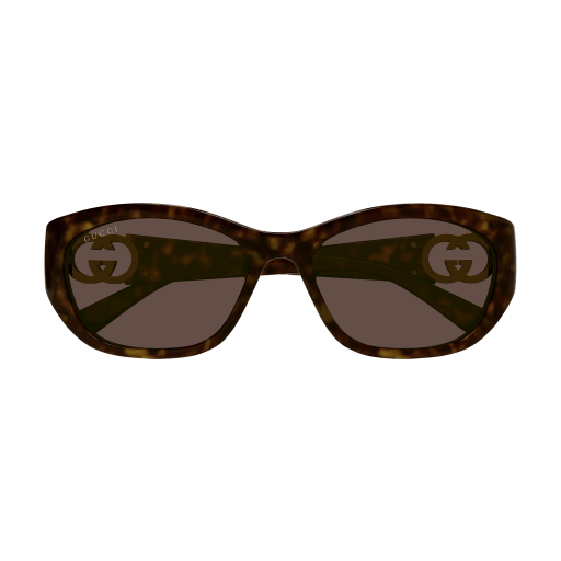 GUCCI PLASTIC CATEYE HAVANA FULL SUNGLASS
