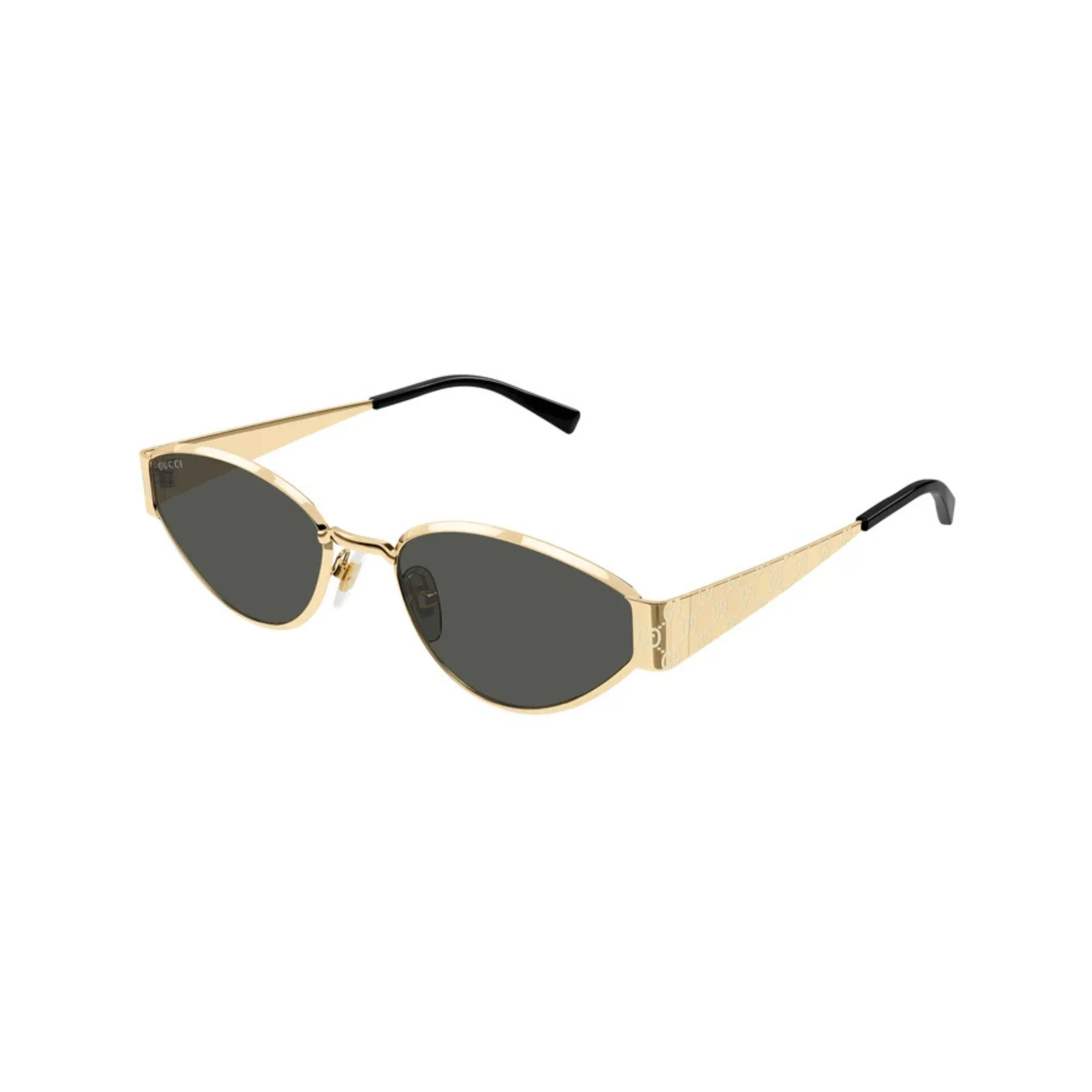 GUCCI METAL CATEYE SHINY GOLD FULL SUNGLASS