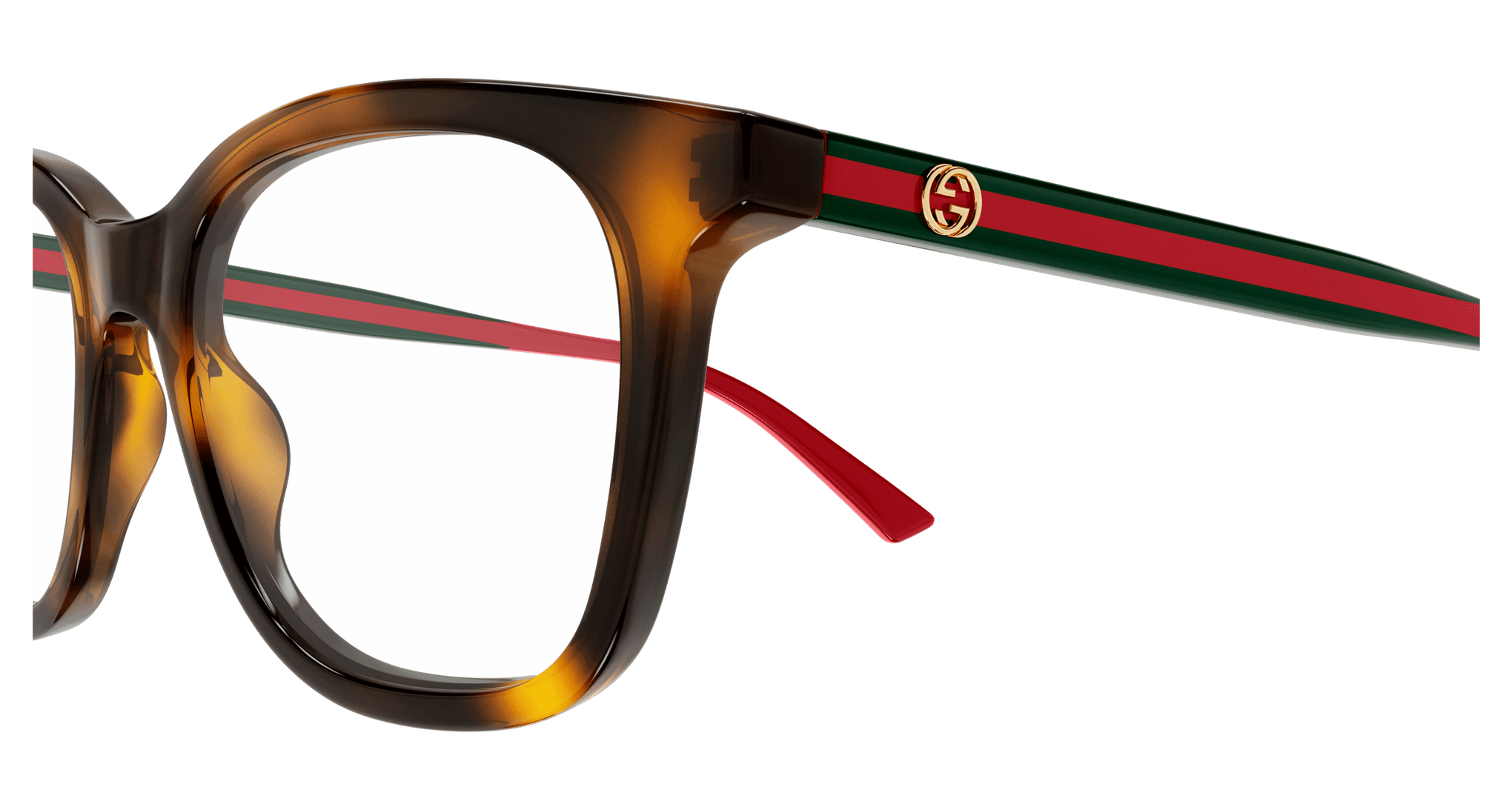 GUCCI PLASTIC HAVANA SQUARE FULL FRAME