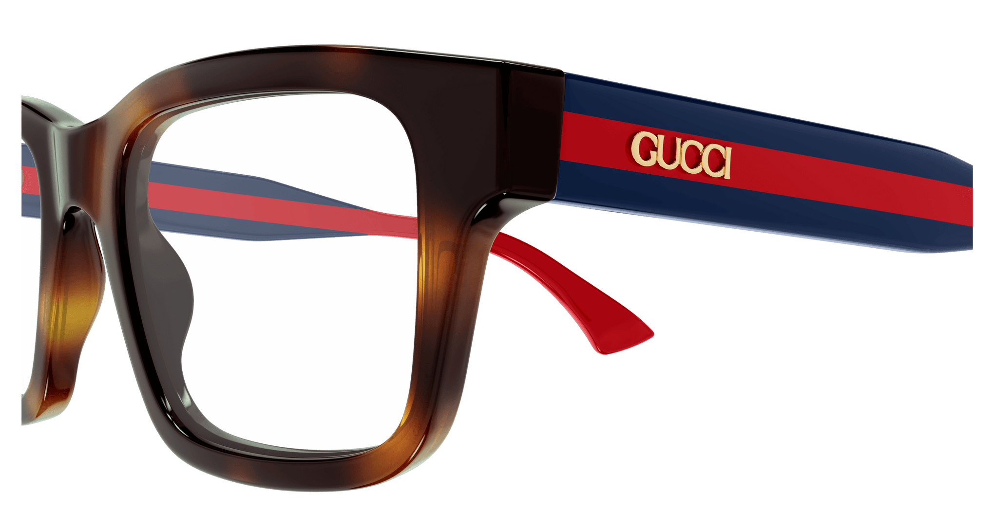 GUCCI PLASTIC SQUARE HAVANA FULL FRAME