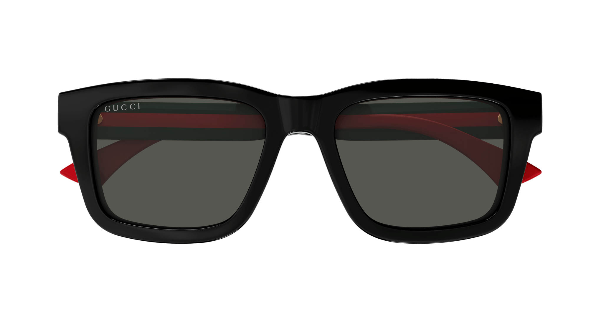 GUCCI PLASTIC SQUARE BLACK RED FULL SUNGLASS