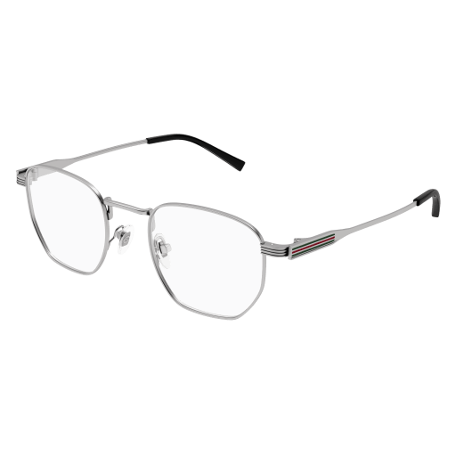 GUCCI TTANIUM SILVER SQUARE ROUND FULL FRAME
