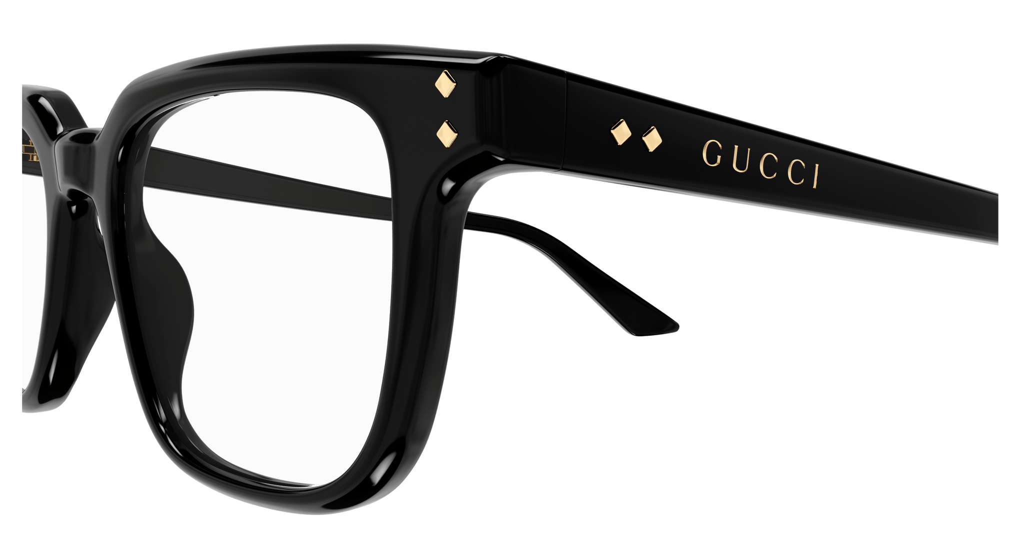 GUCCI PLASTIC SQUARE BLACK FULL FRAME