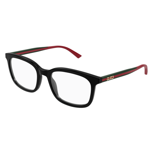 GUCCI PLASTIC SQUARE BLACK GREEN HAVANA FULL FRAME