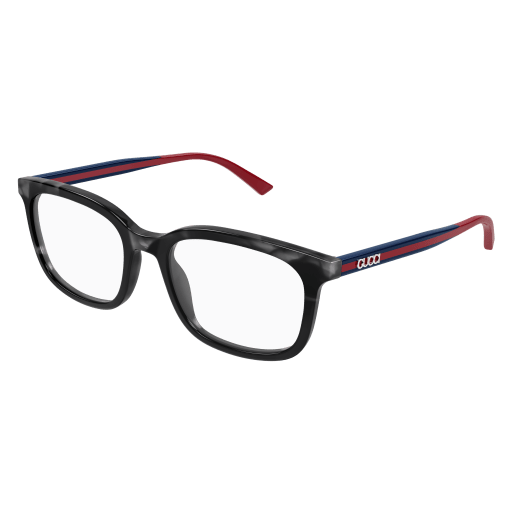 GUCCI PLASTIC SQUARE BLACK BLUE HAVANA FULL FRAME