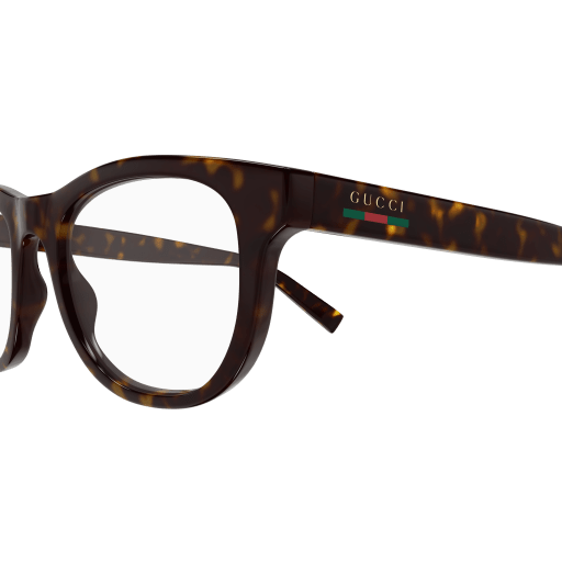 GUCCI PLASTIC HAVANA SQUARE ROUND FULL FRAME