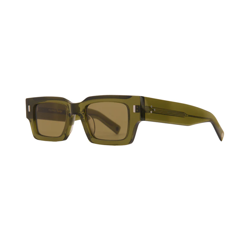 ROSVIN BUGS PLASTIC OLIVE GREEN RECTANGLE FULL SUNGLASS