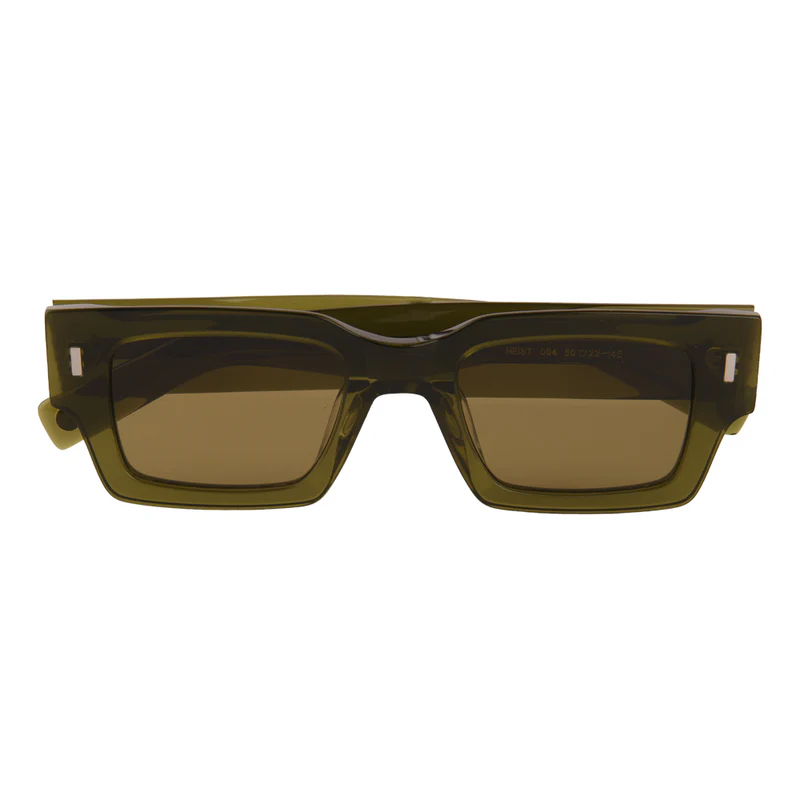 ROSVIN BUGS PLASTIC OLIVE GREEN RECTANGLE FULL SUNGLASS