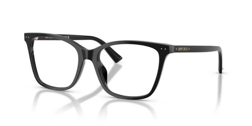 JIMMY CHOO PLASTC BLACK SQUARE
