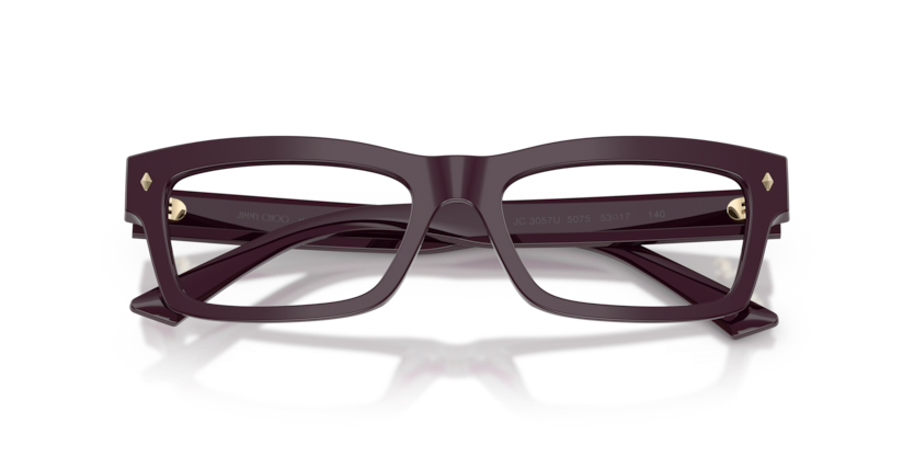 JIMMY CHOO PLASTIC BLACK SQUARE FULL FRAME