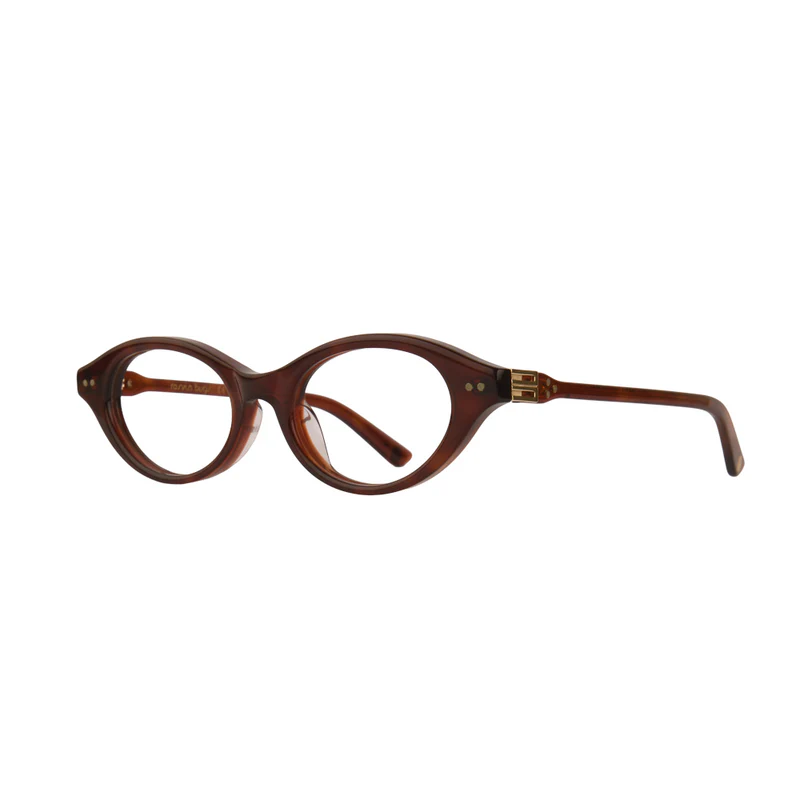 ROSVIN BUGS PLASTI BROWN HAVANA OVAL FULL FRAME