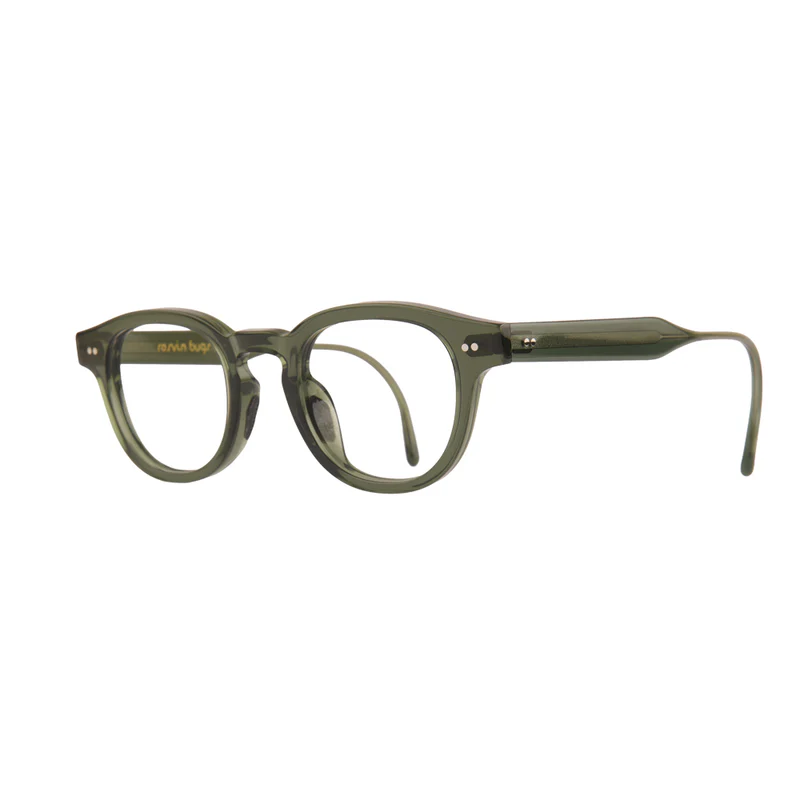 ROSVIN BUGS PLASTIC OLIVE GREEN ROUND FULL FRAME