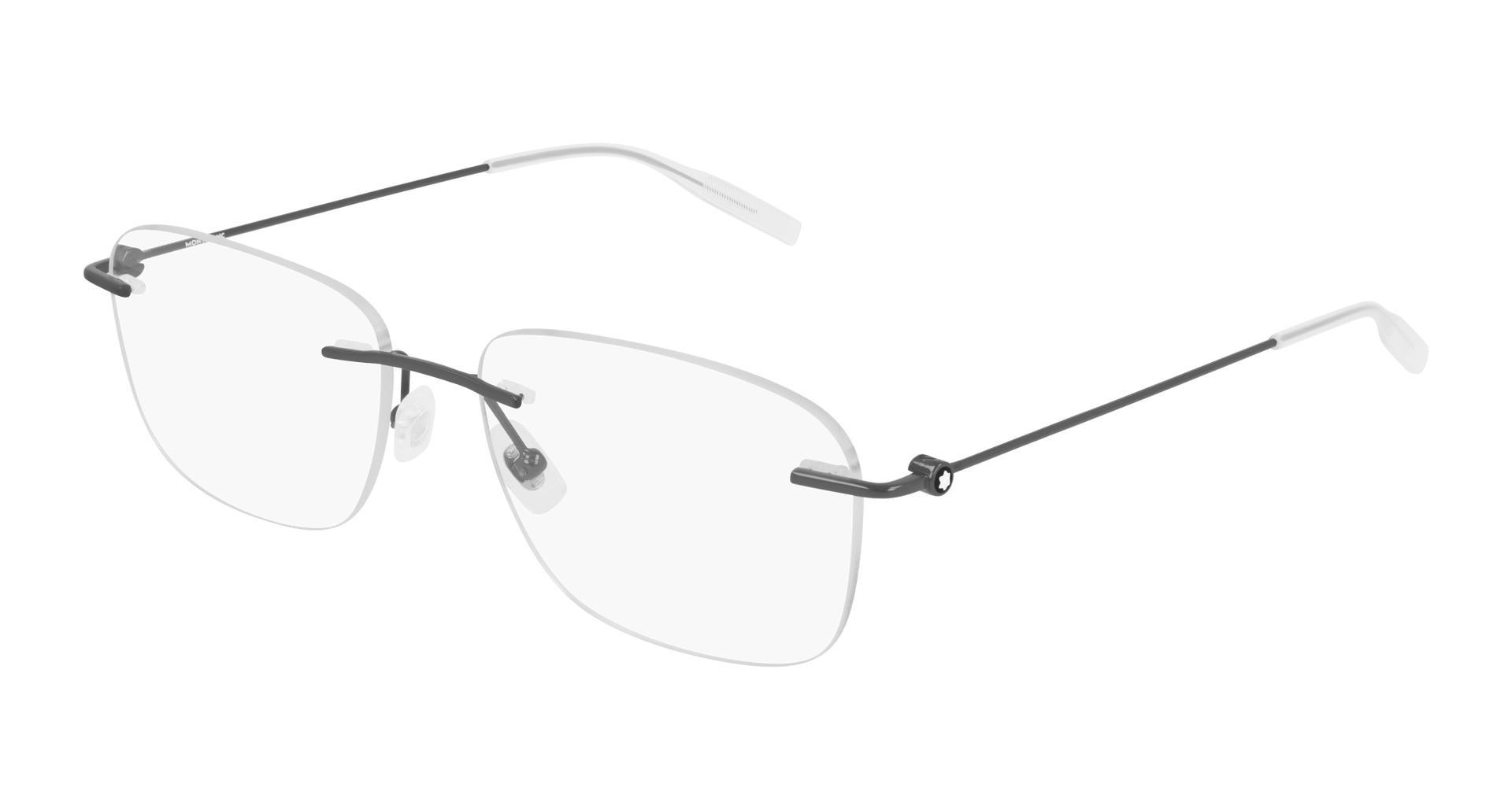 MONT BLANC TITANIUM BLACK RIMLESS FRAME
