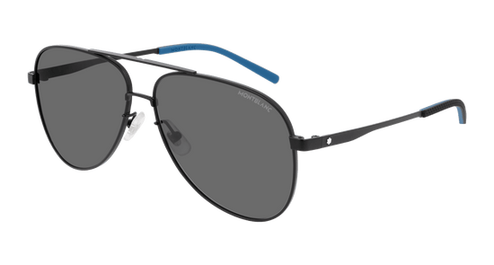 MONT BLANC BLACK AVIATOR SUNGLASSES