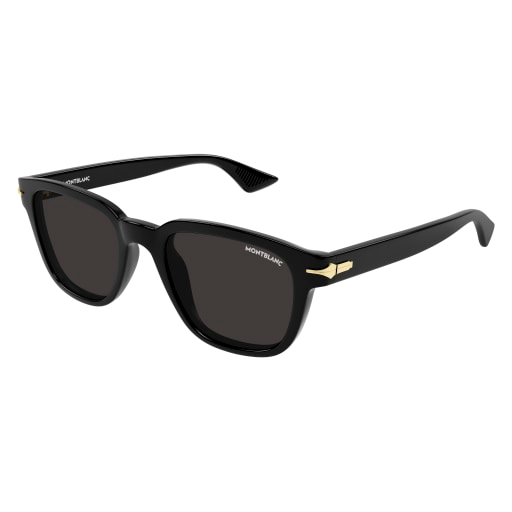 MONT BLANC PLASTIC SQUARE BLACK FULL SUNGLASS