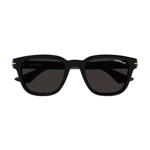 MONT BLANC PLASTIC SQUARE BLACK FULL SUNGLASS