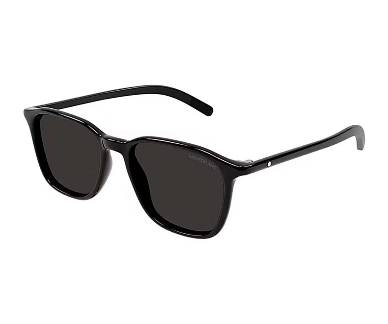 MONT BLANC PLASTIC SQUARE BLACK FULL SUNGLASS
