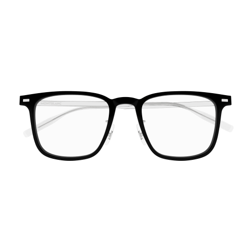 MONT BLANC METAL SQUARE BLACK SILVER FULL FRAME