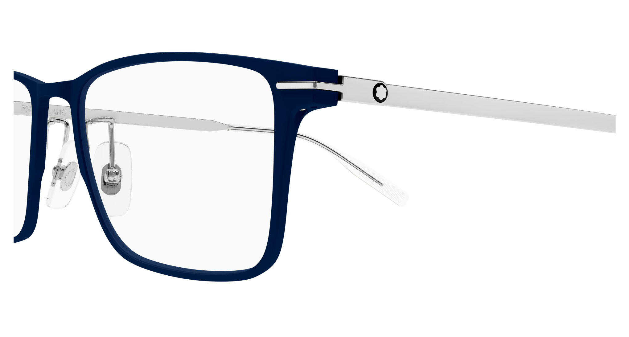 MONT BLANC METAL BLUE RECTANGLE FULL FRAME