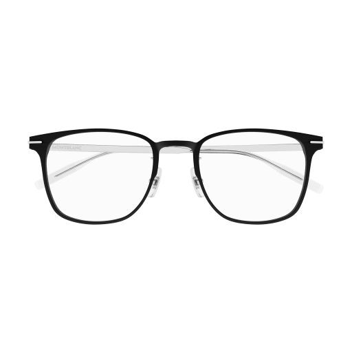 MONT BLANC METAL BLACK SILVER SQUARE FULL FRAME