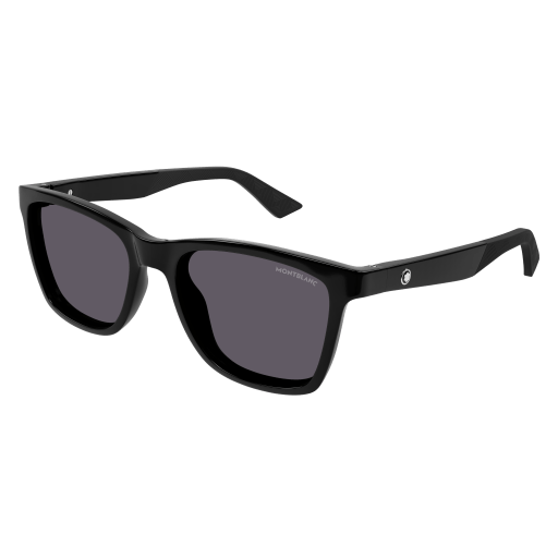 MONT BLANC PLASTIC SQUARE BLACK FULL SUNGLASS