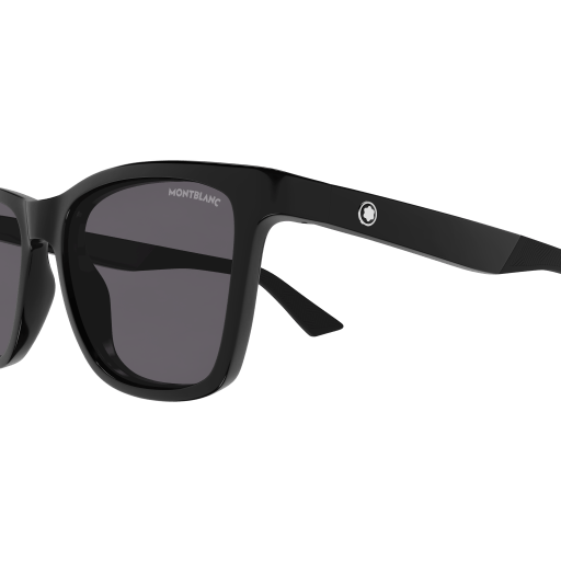MONT BLANC PLASTIC SQUARE BLACK FULL SUNGLASS