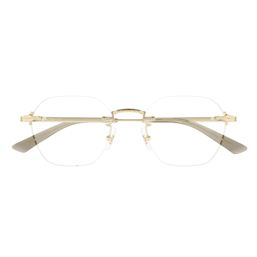 MONT BLANC METAL GOLD IRREGULAR RIMLESS FRAME