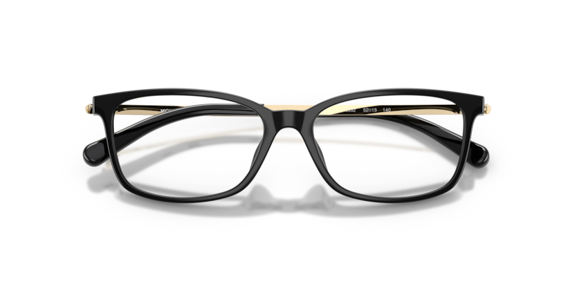 MICHAEL KORS PLASTIC BLACK GOLD SQUARE FULL FRAME