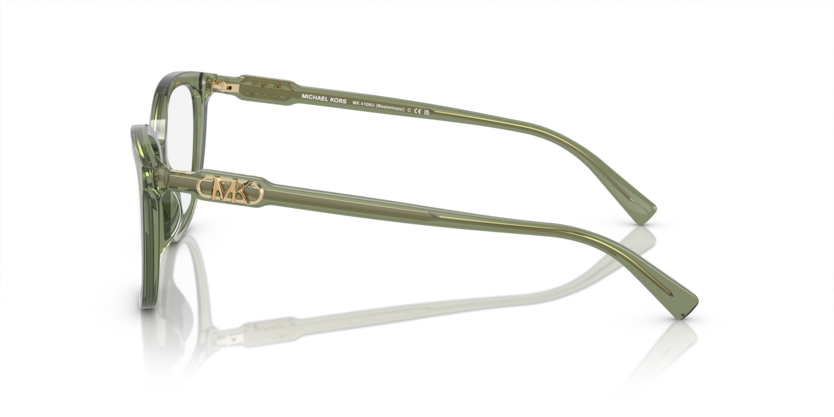MICHAEL KORS PLASTIC CATEYE TRANSPRANT GREEN FULL FRAME