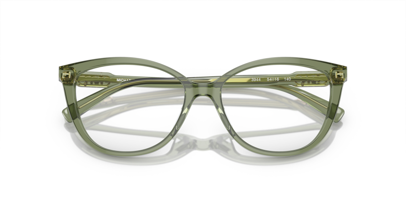 MICHAEL KORS PLASTIC CATEYE TRANSPRANT GREEN FULL FRAME