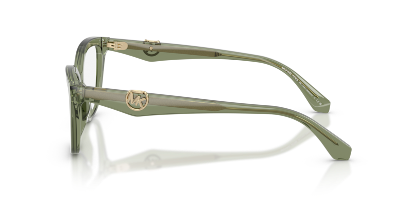 MICHAEL KORS PLASTIC TRANSPARENT GREEN CATEYE FULL FRAME