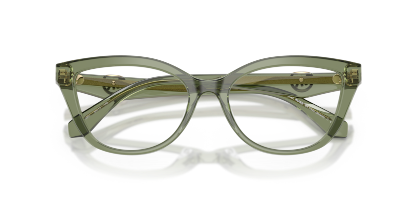 MICHAEL KORS PLASTIC TRANSPARENT GREEN CATEYE FULL FRAME