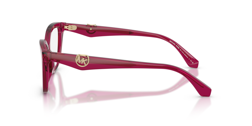 MICHAEL KORS PLASTIC TRANSPARENT PLUM CATEYE FULL FRAME