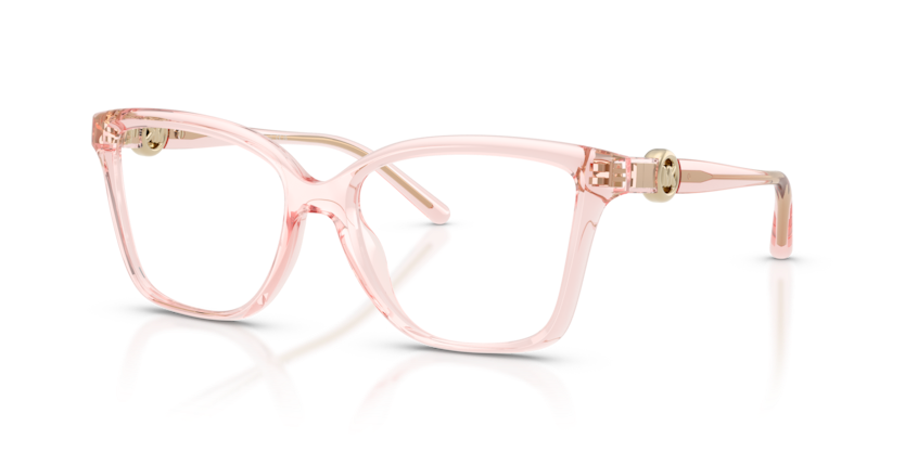 MICHAEL KORS PLASTIC TRANSPARENT LIGHT PINK BUTTERFLY FULL FRAME