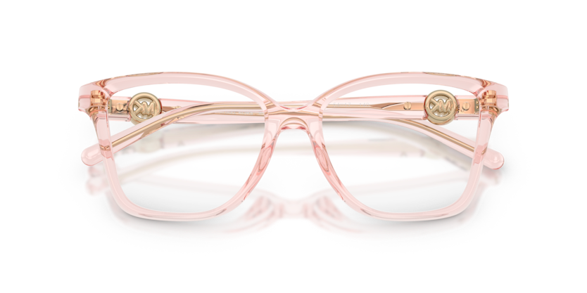 MICHAEL KORS PLASTIC TRANSPARENT LIGHT PINK BUTTERFLY FULL FRAME