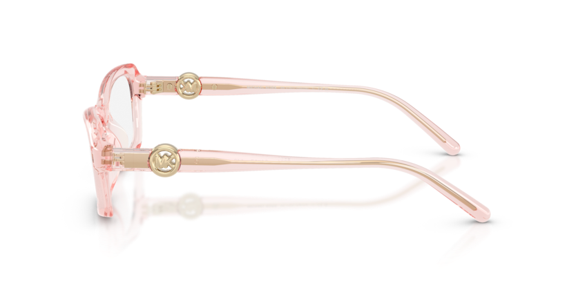 MICHAEL KORS PLASTIC TRANSPARENT LIGHT PINK IRREGULAR FULL FRAME