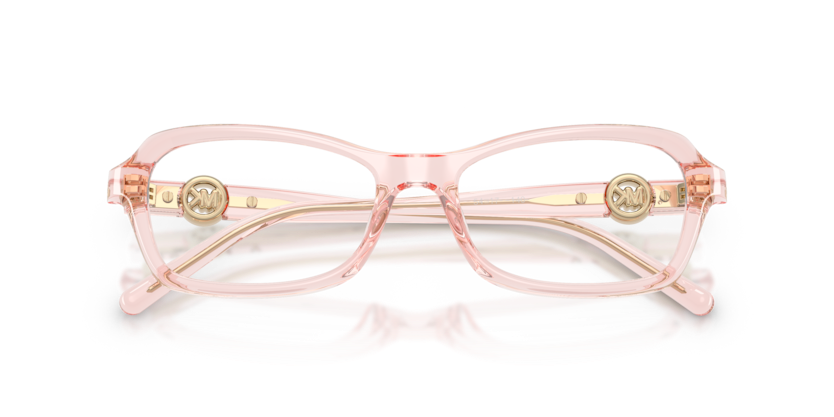 MICHAEL KORS PLASTIC TRANSPARENT LIGHT PINK IRREGULAR FULL FRAME