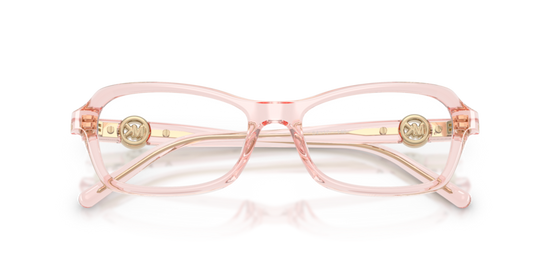 MICHAEL KORS PLASTIC TRANSPARENT LIGHT PINK IRREGULAR FULL FRAME