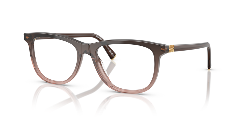 MIU MIU PLASTIC BORDEAUX GRADIENT SQUARE FULL FRAME