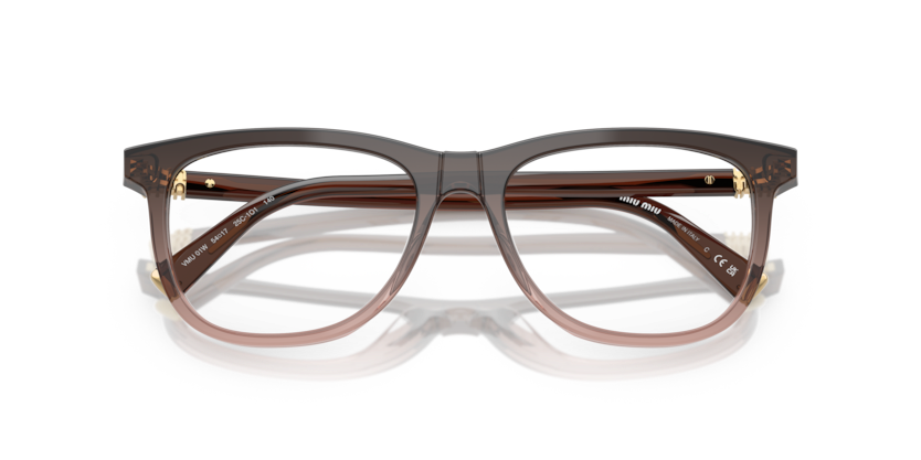 MIU MIU PLASTIC BORDEAUX GRADIENT SQUARE FULL FRAME