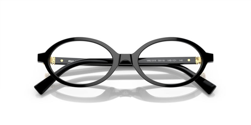 MIU MIU PLASTIC BLACK OVAL FULL FRAME