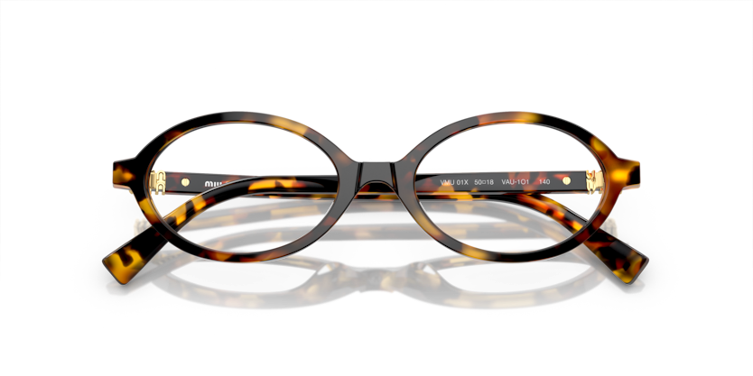 MIU MIU PLASTIC HONEY HAVANA OVAL FULL FRAME