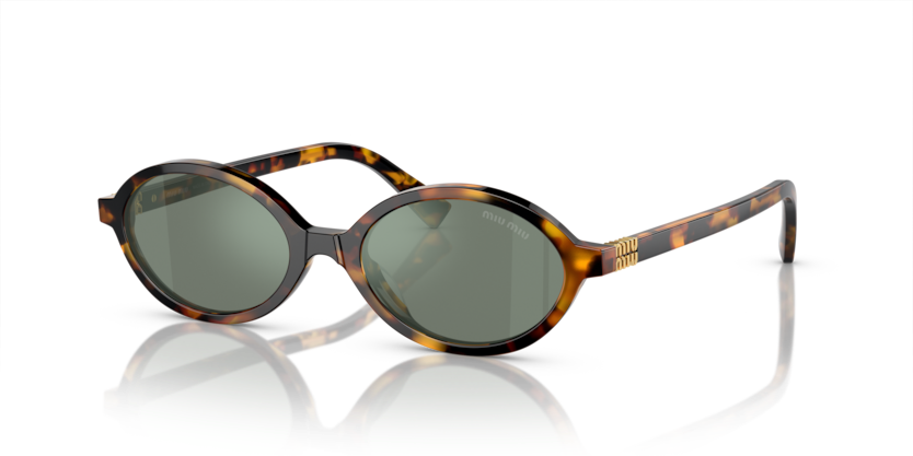 MIU MIU PLASTIC HONEY MAHOGANY OVAL FULL SUNGLASS