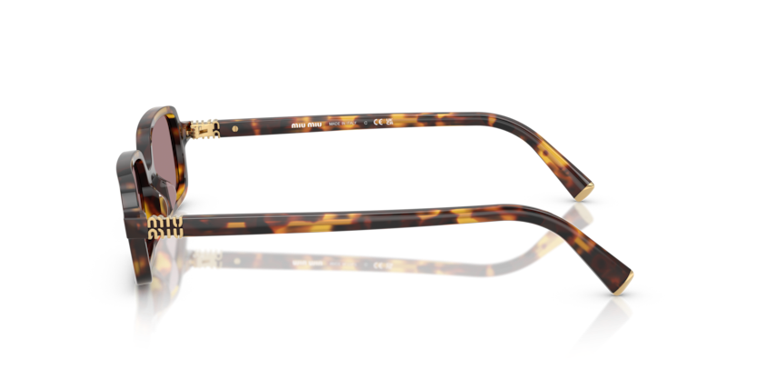 MIU MIU PLASTIC RECTANGLE HONEY HAVANA FULL SUNGLASS