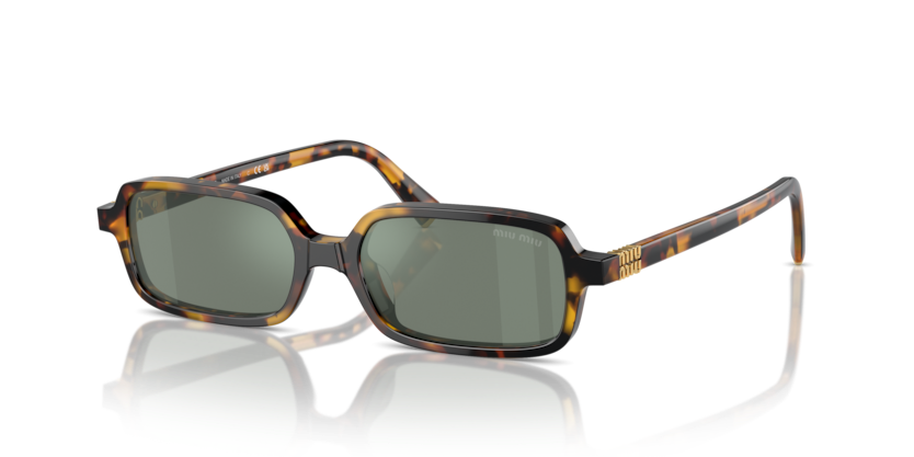 MIU MIU PLASTIC HAVANA RECTANGLE FULL SUNGLASS