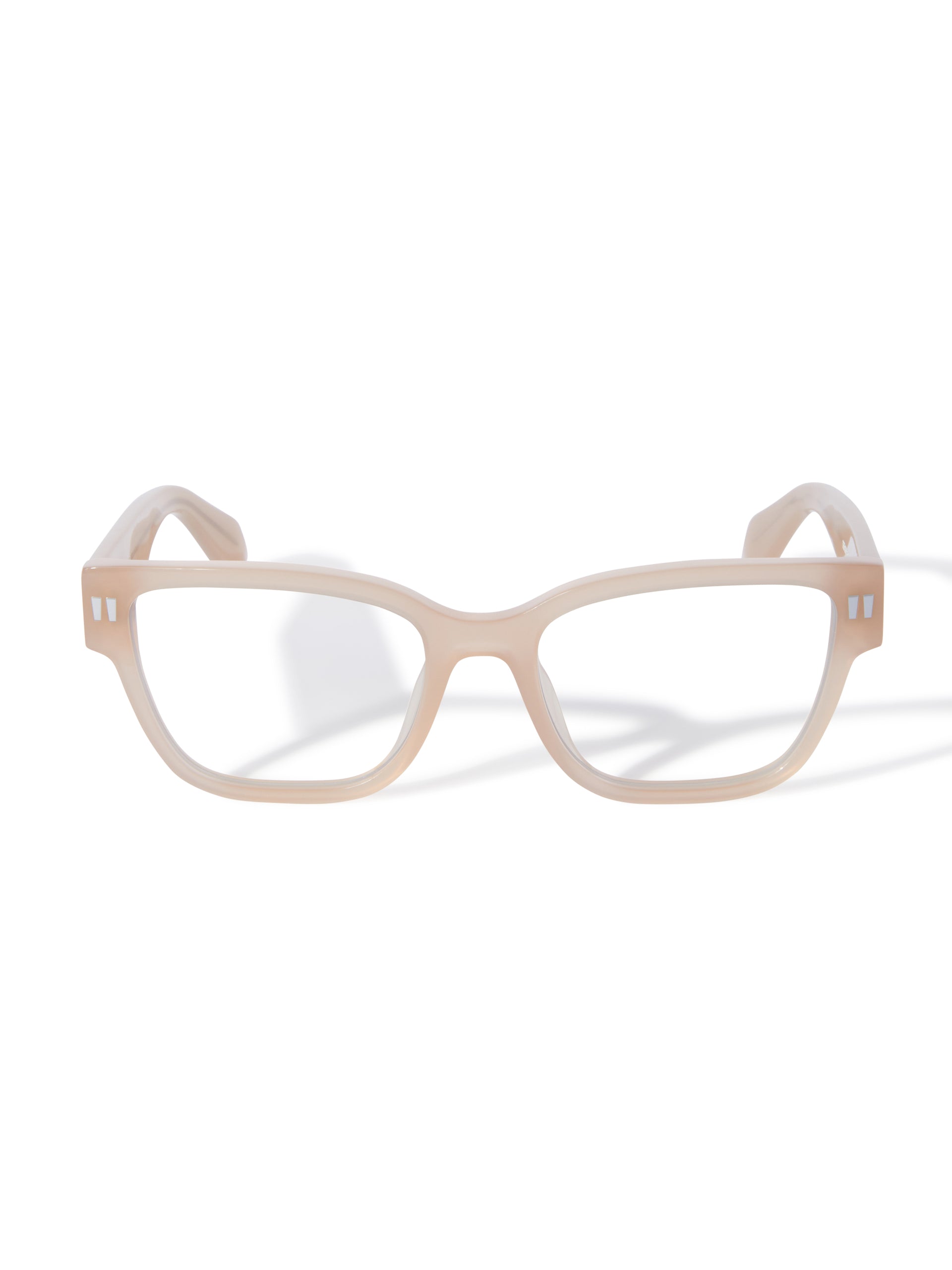 OFF WHITE PLASTIC CATEYE NUDE FULL FRAME