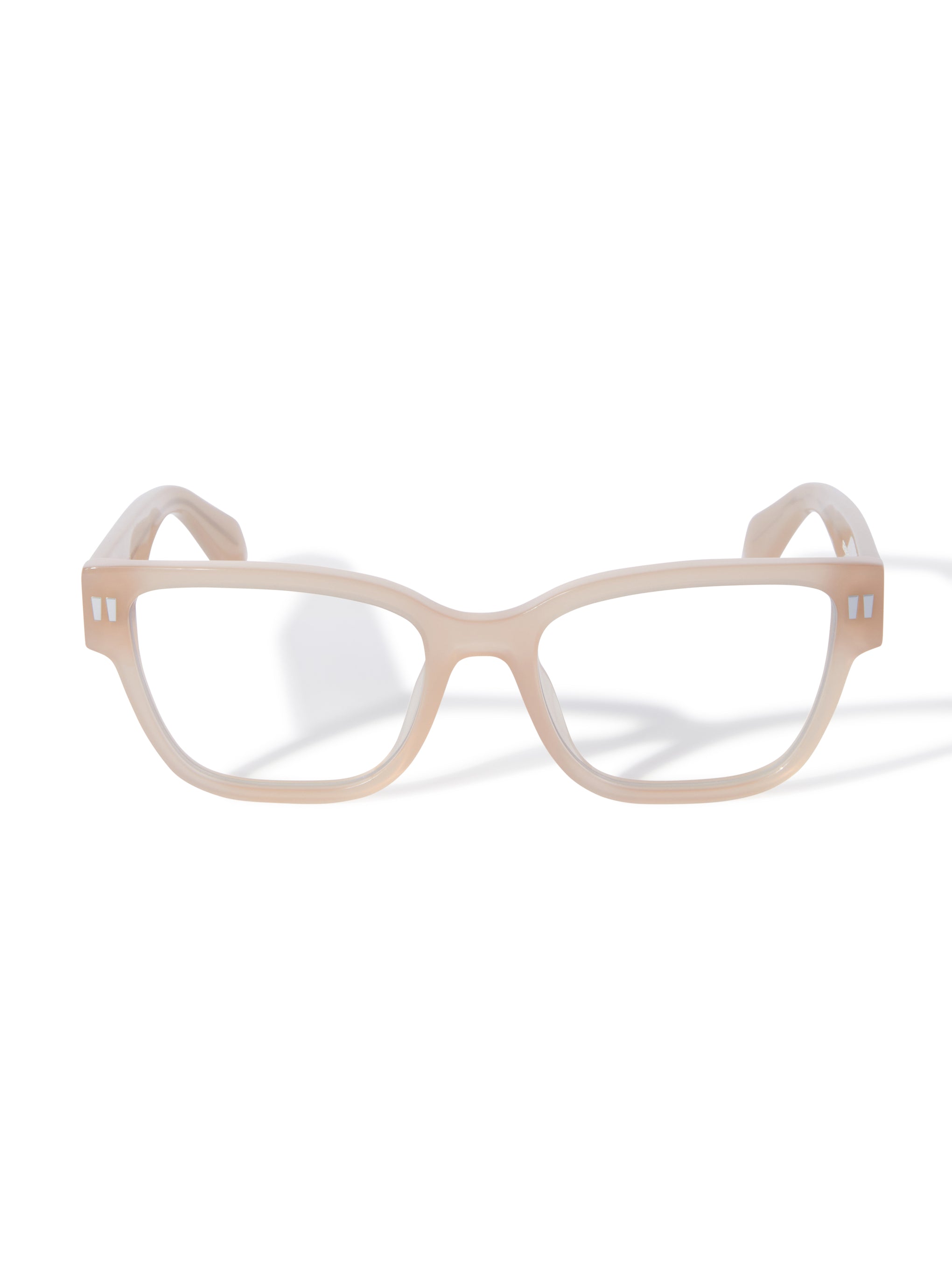 OFF WHITE PLASTIC CATEYE NUDE FULL FRAME