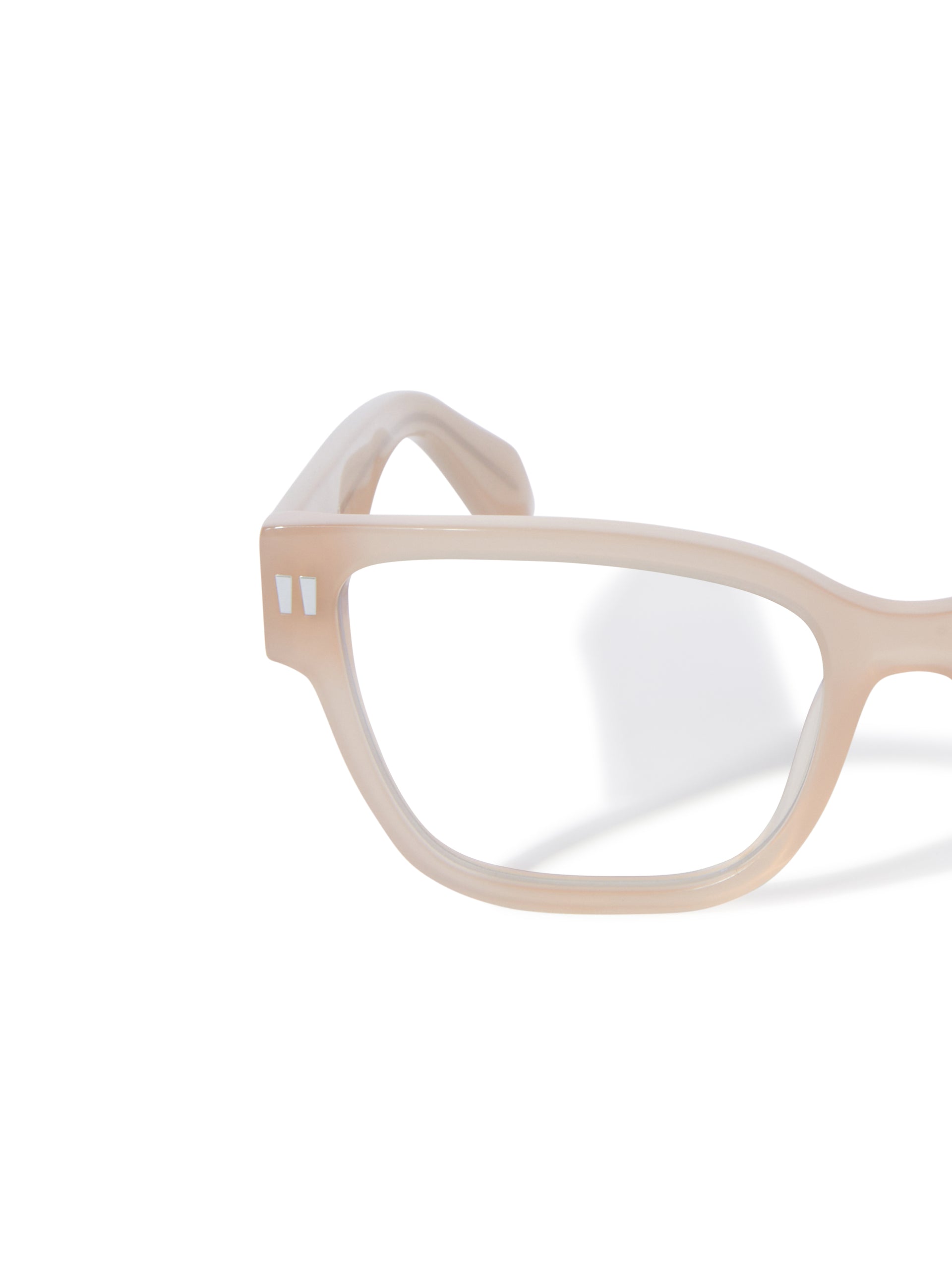 OFF WHITE PLASTIC CATEYE NUDE FULL FRAME